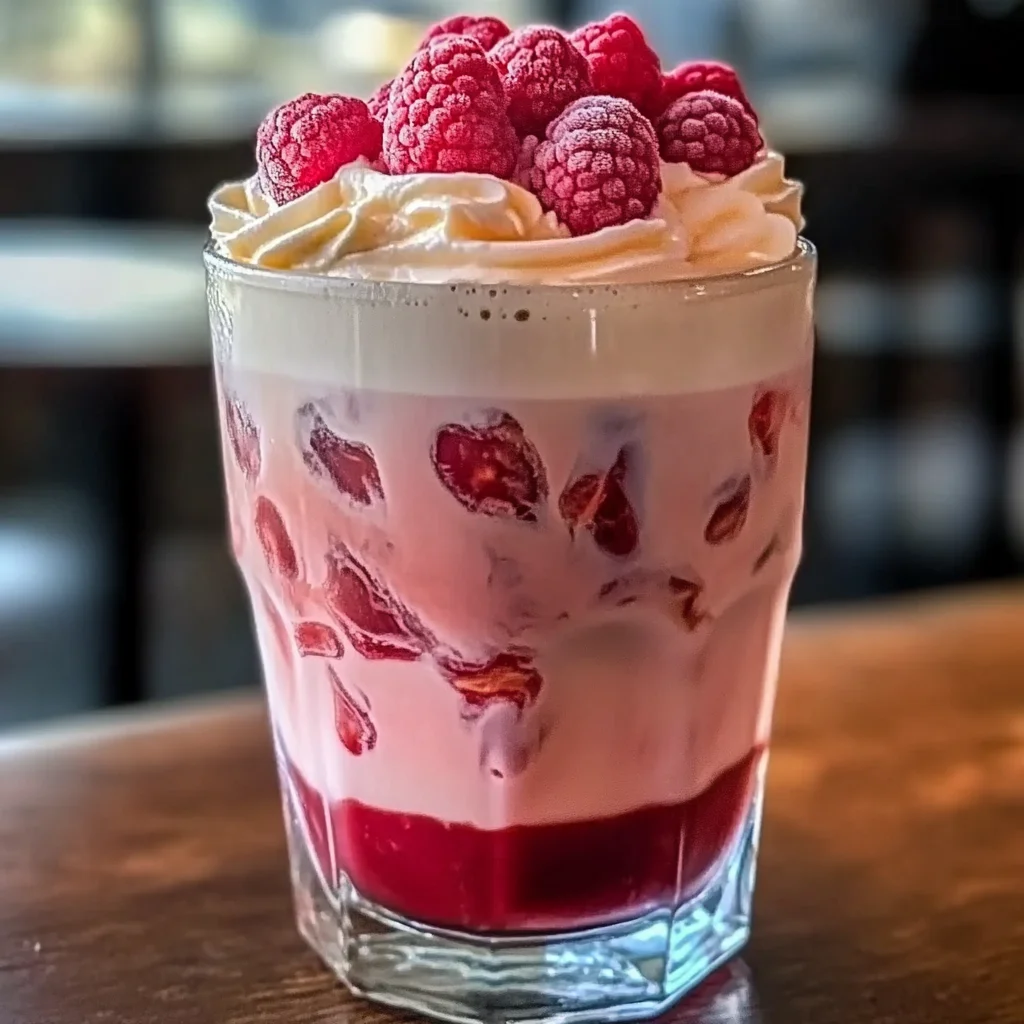 Vanilla Raspberry Iced Latte